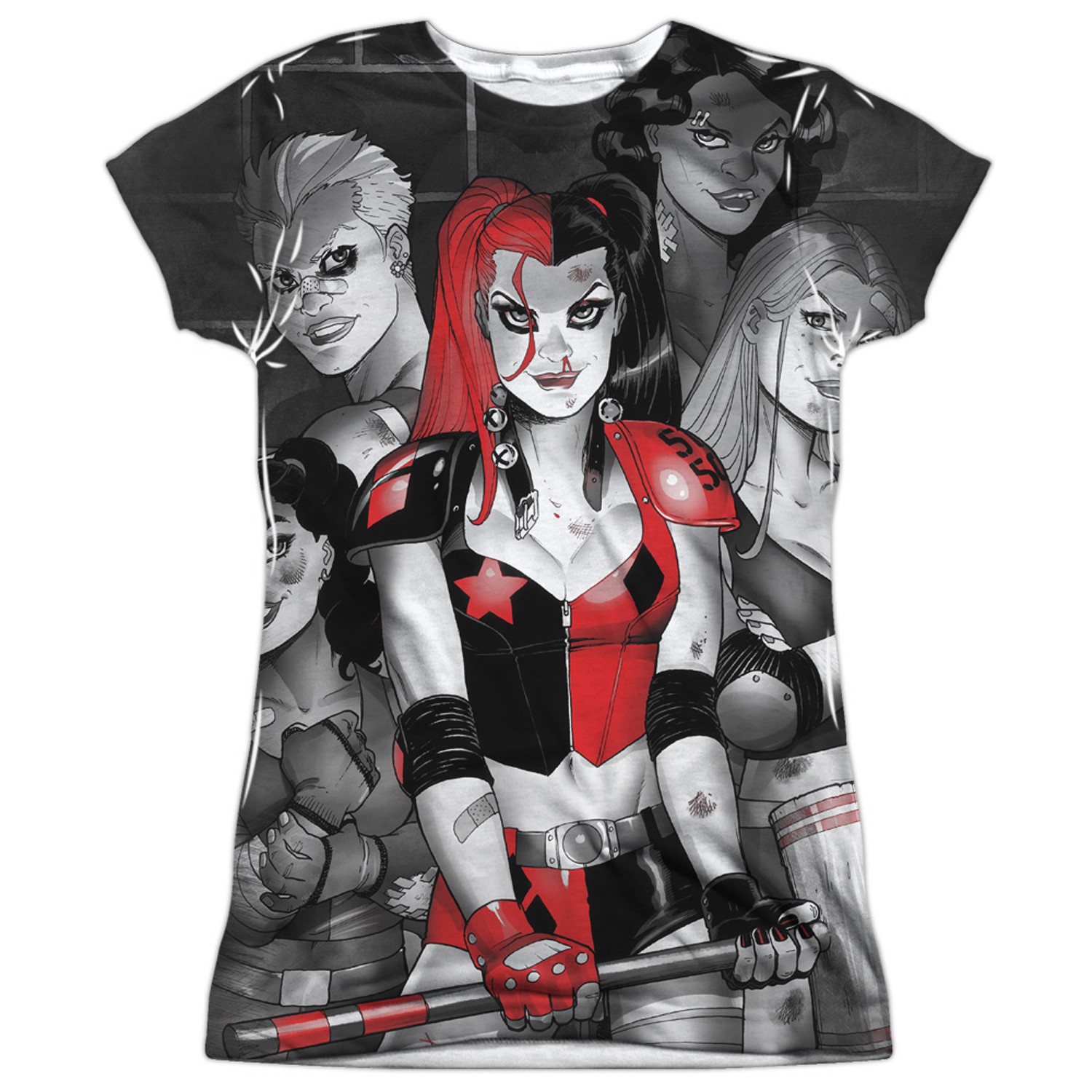 Harley Quinn Bad Girls Women's Sublimated Tshirt